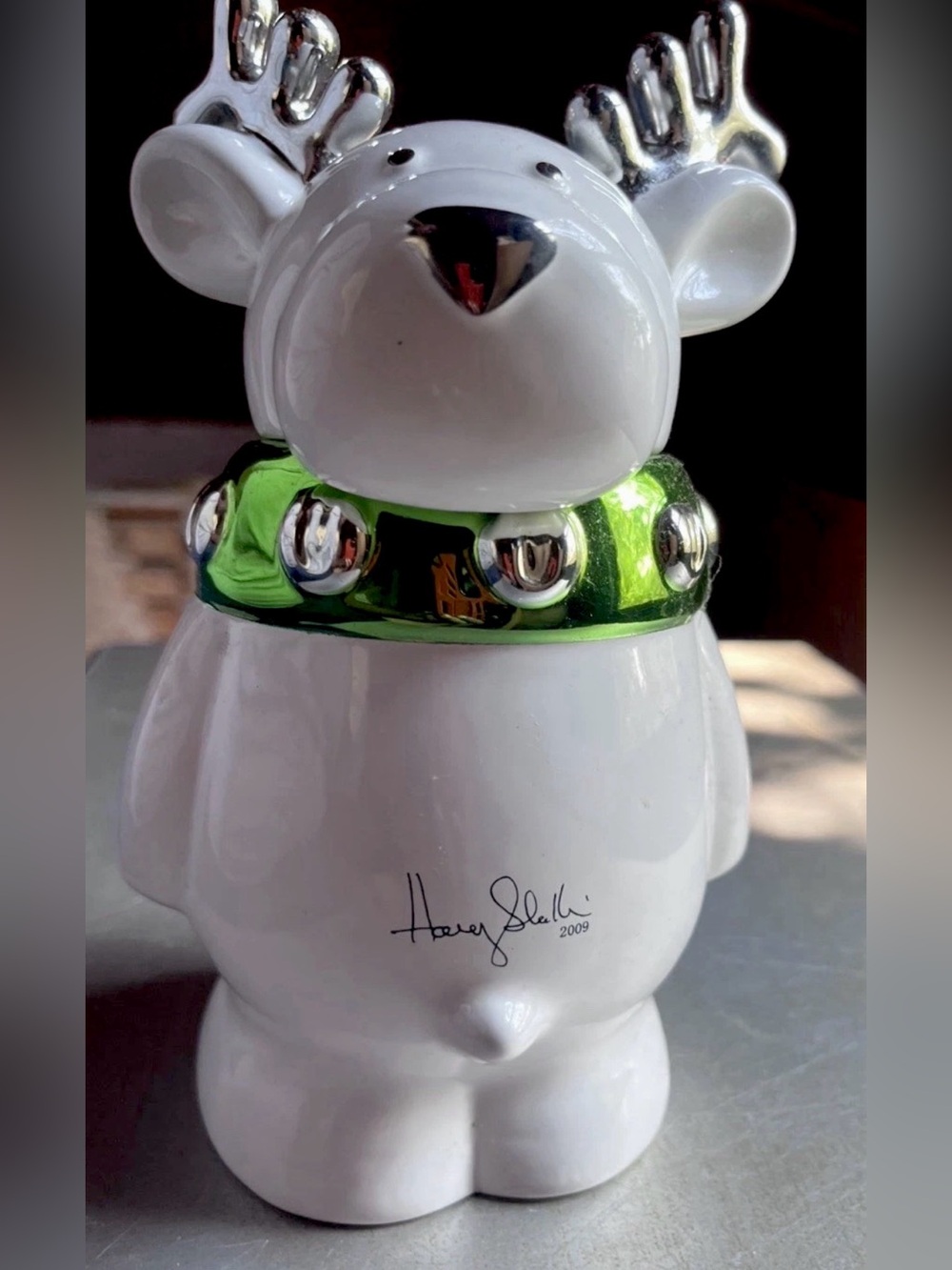 Slatkin & Co Jingles Reindeer Jar 2009 Harry Slatkin Bath Body Works Christmas
